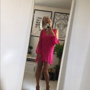Tobi Hot Pink Mini Dress. NWOT